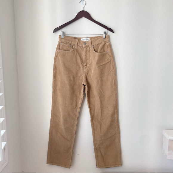 Aritzia Denim Forum The Joni High Rise Loose corduroy pants in tan 27 - Picture 5 of 9